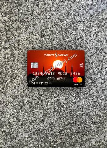 Turkey Bankasi bank mastercard photolook front